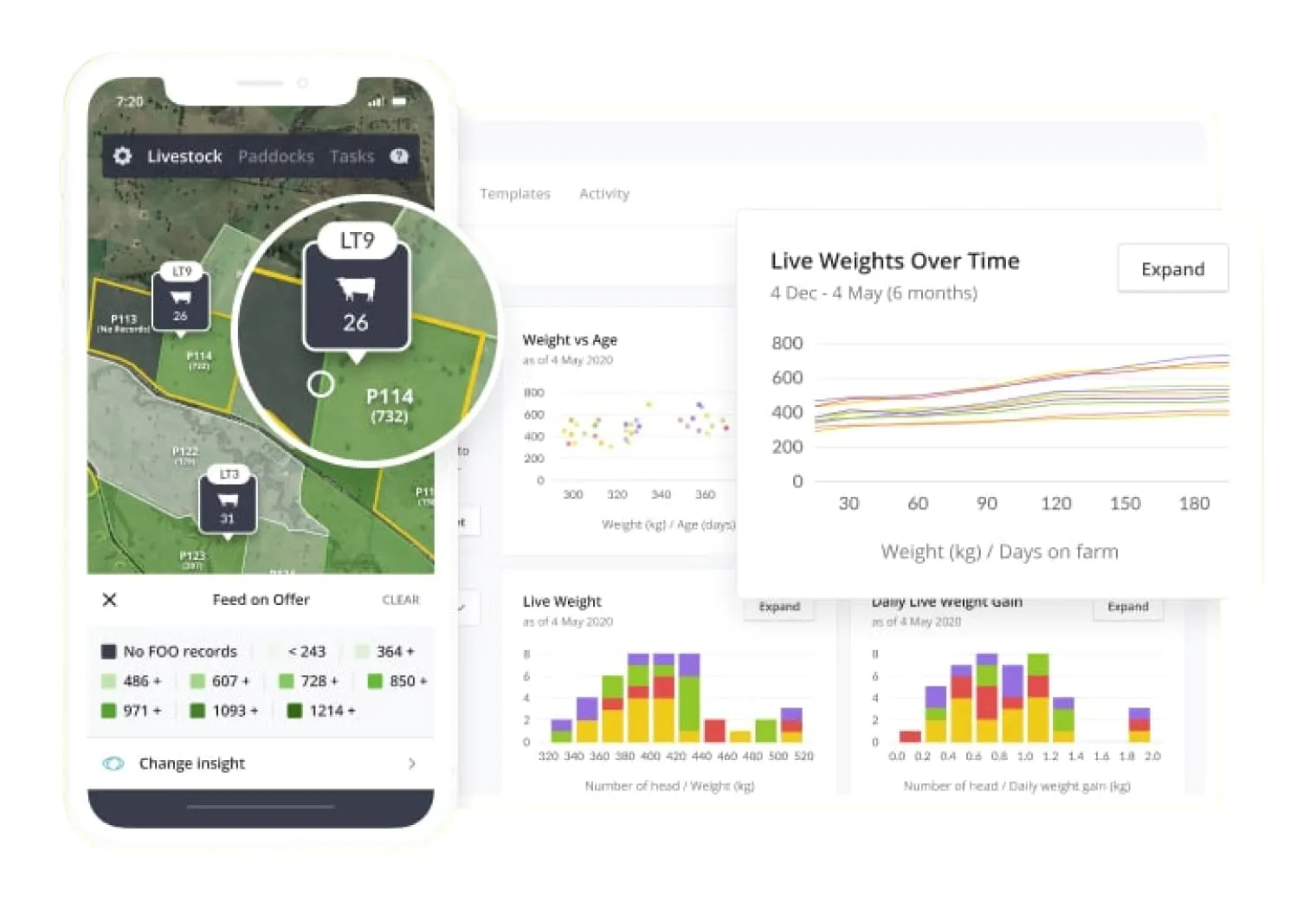 AgriWebb — mobile views