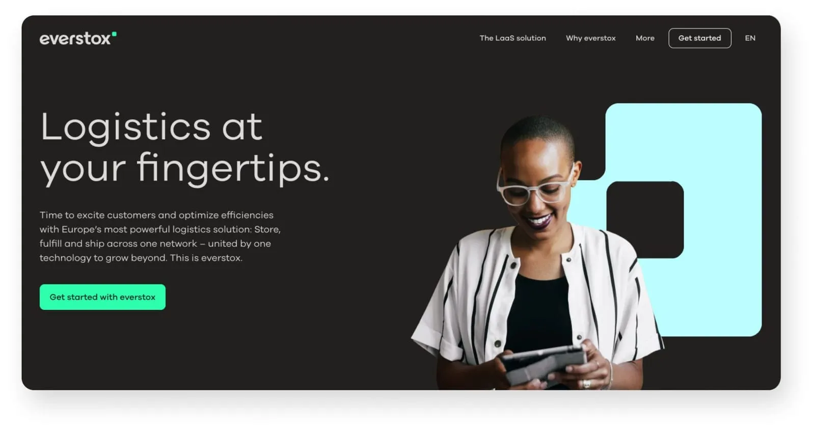 Everstox — page templates built from custom blocks